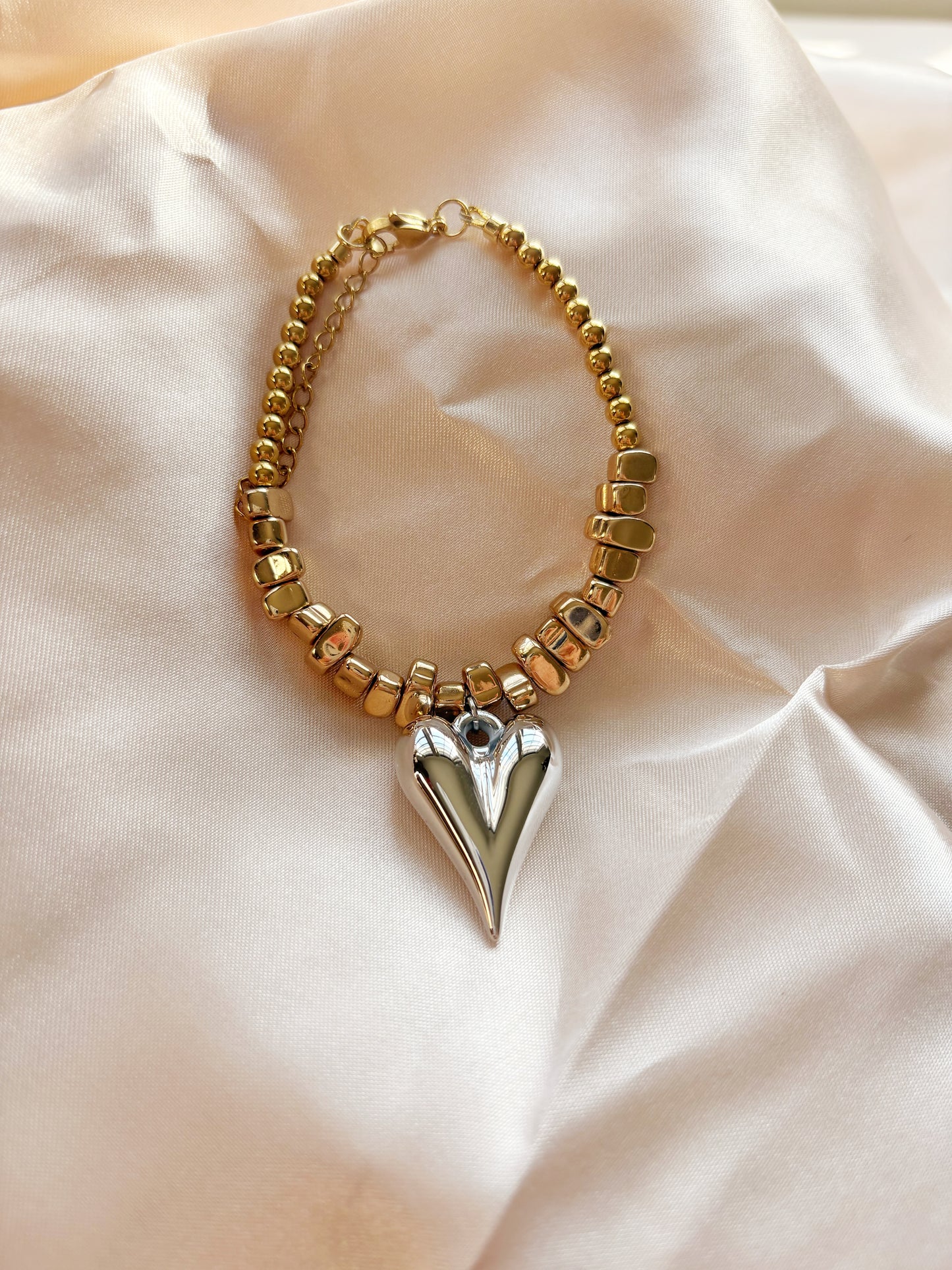 Silver Heart Bracelet