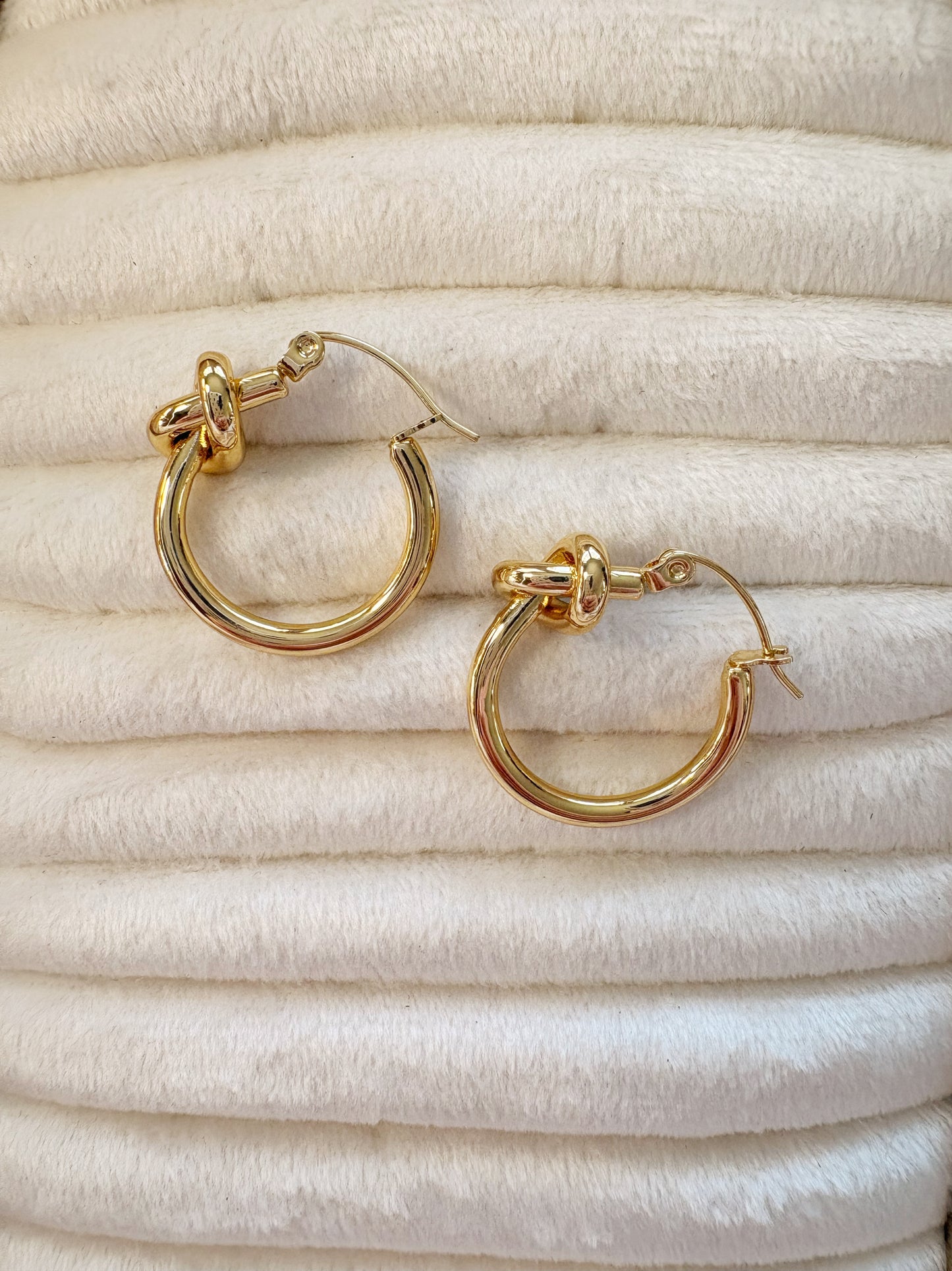 Knot Hoop Earrings