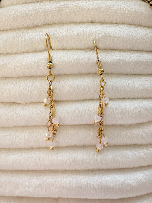 Pink Tears Earrings