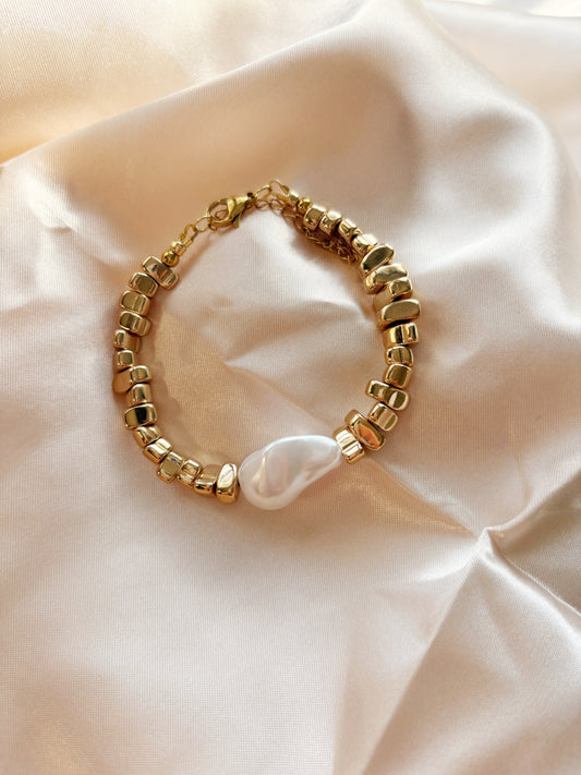 Golden Pearl Bracelet